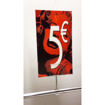 Panneau PVC 5€, 20x35cm