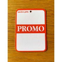 Paquet de 100 étiquettes carton "promo" L50 H70 mm