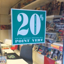 Affiche "20%" L44 H30 cm