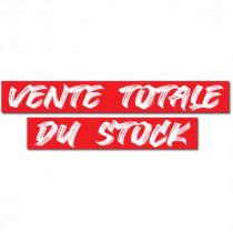 Affiche VENTE TOTALE DU STOCK L100 H30cm