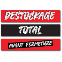 Affiche DESTOCKAGE TOTAL avant fermeture L56 H36cm