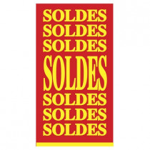 Affiche "SOLDES SOLDES SOLDES..." L40 H73 cm