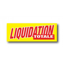 STICKER DE SOL "LIQUIDATION TOTALE" L100 H35 cm