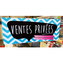 Affiche  VENTES PRIVEES  L80 H30 cm