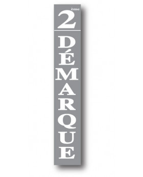 Affiche "2ème DEMARQUE" L28 H168 cm