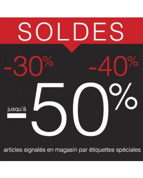 Sticker pour table IKEA Lack "SOLDES" L55 H55 cm