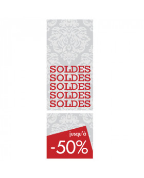 Guirlange de 2 cartons "SOLDES"