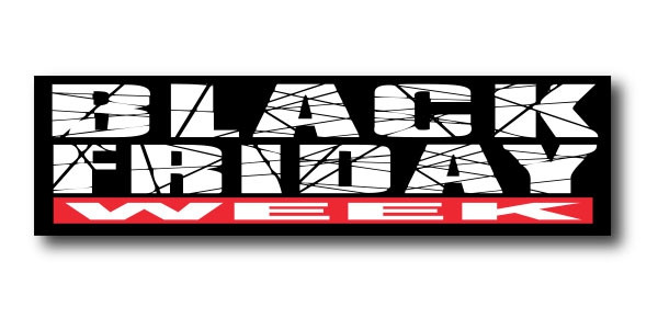 Affiche "BLACK FRIDAY WEEK" L75 H20 cm