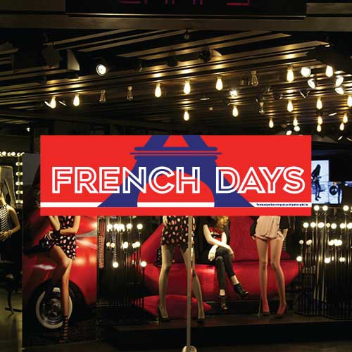 Affiche "FRENCH DAYS" L70 H20cm 