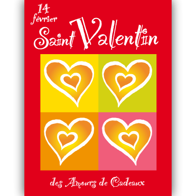 Affiche "Saint Valentin" L60 H80 cm