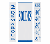 Kit de 3 affiches "SOLDES" 09