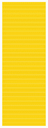 Affiche jaune avec lignes blanches de repérage