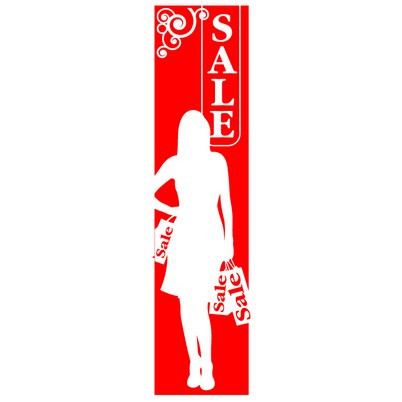 Poster "SALE" woman 168 X 40 CM