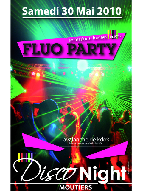Panneau "FLUO PARTY" L80 H120 CM