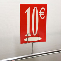 Panneau polypro "10€" L17,5 H24,5 cm