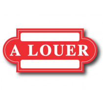 Carton "A LOUER" L47 H22 cm