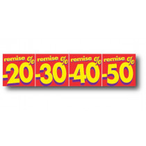 Affiche "20%30%40%50%" L80 H20 cm