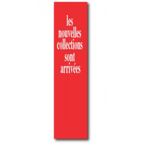 L'affiche "nouvelle collection" L20 H82 cm