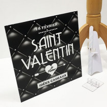 Panneau "SAINT VALENTIN" L33 H33 cm