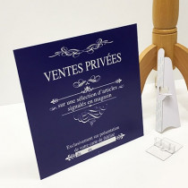 panneau "VENTES PRIVEES" L33 H33cm
