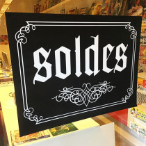 Poster "SOLDES" L80 H60 cm