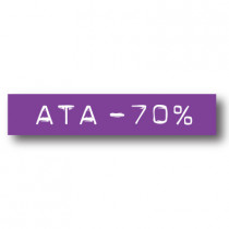Cartel ATA -70%, 70 x 14 cm