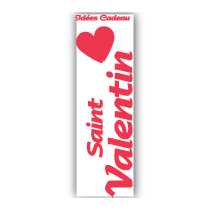 PVC transparent "st valentin" L20 H60 cm