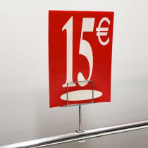 Panneau polypro "15€" L17,5 H24,5 cm