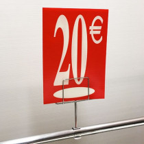 Panneau polypro "20€" L17,5 H24,5 cm