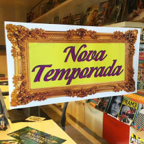Cartel NOVO TEMPORADA, 58 x 29 cm
