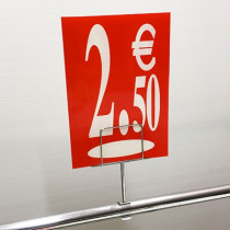 Panneau polypro "2,50€" L17,5 H24,5 cm