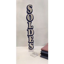 Carton "SOLDES" L8 H50 cm