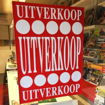 Poster  "UITVERKOOP " L60  H80cm