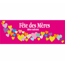 Affiche "Fête des Mères - Idées cadeaux L120 H43 cm