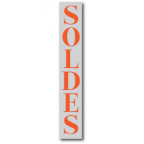 Affiche "SOLDES" L28 H168 cm