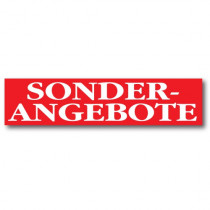 Plakat "SONDER ANGEBOTE" 170 X 40 CM