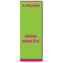 Affiche "collections automne-hiver" L60 H160 cm