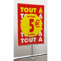 OFFRE SPÉCIALE : les 3 panneaux polypro "5€" 21x30cm