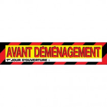 Affiche "AVANT DÉMÉNAGEMENT" L85 H17 cm