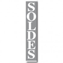 Affiche "SOLDES" L30 H168 cm