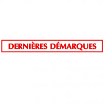 Affiche "DERNIERES DEMARQUES" L165 H20 cm