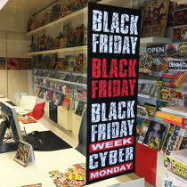 Affiche "BLACK FRIDAY WEEK CYBER MONDAY" L25  H70 cm