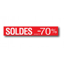 STICKER DE SOL "SOLDES-70%" L120 H20 cm