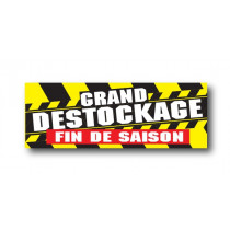 STICKER DE SOL "GRAND DESTOCKAGE de FIN de SAISON" L100 H35 cm