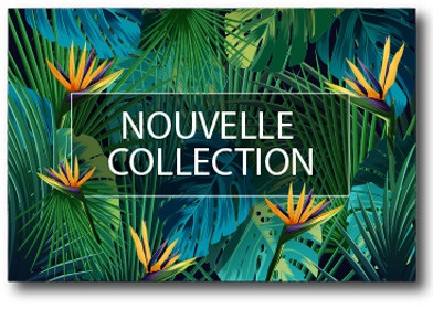 Affiche "NOUVELLE COLLECTION"  L56 H27 cm