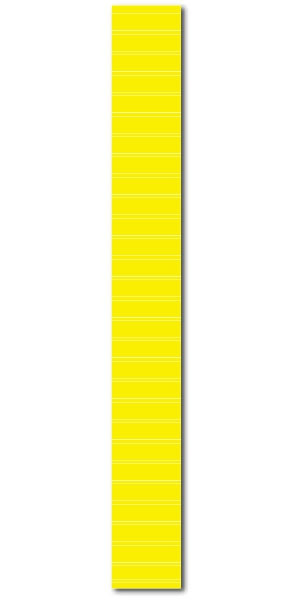 Affiche "jaune avec lignes blanches de repérage" L20 H170 cm