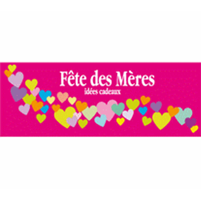 Affiche "Fête des Mères - Idées cadeaux L120 H43 cm