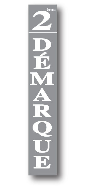 Affiche 2eme DEMARQUE L28 H168 cm