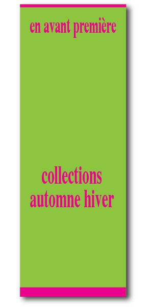Affiche "collections automne-hiver" L60 H160 cm