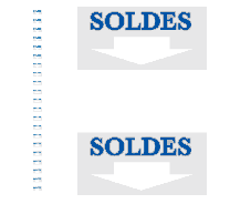 Bandeau "SOLDES" L8 H168 cm